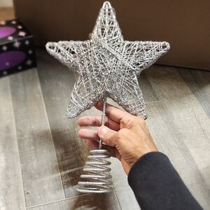 Silver Star Tree Topper